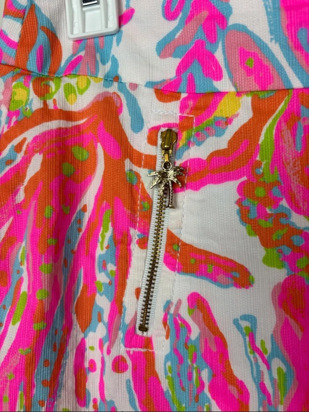 Lilly Pulitzer Neon Pink Multi-Color Printed Mini Skort - 0